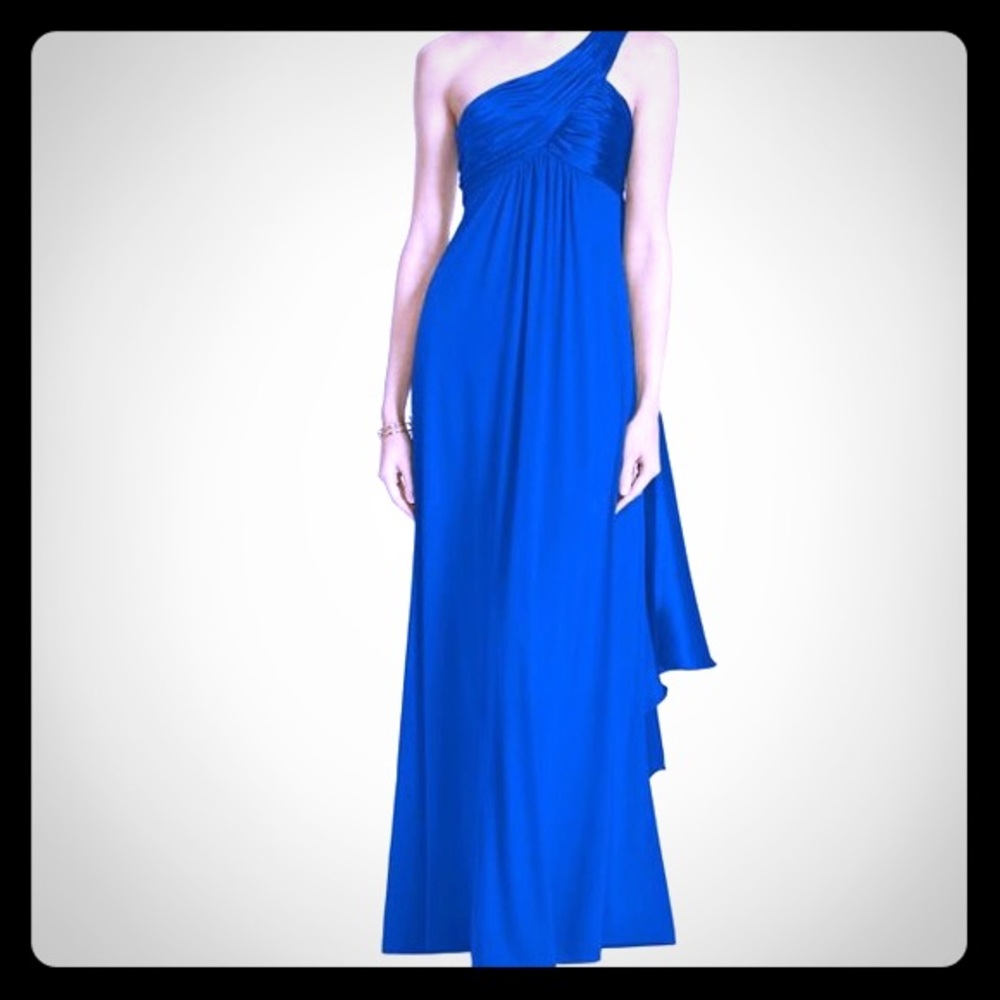 David’sBridal oneshoulder jersey bridesmaids dress